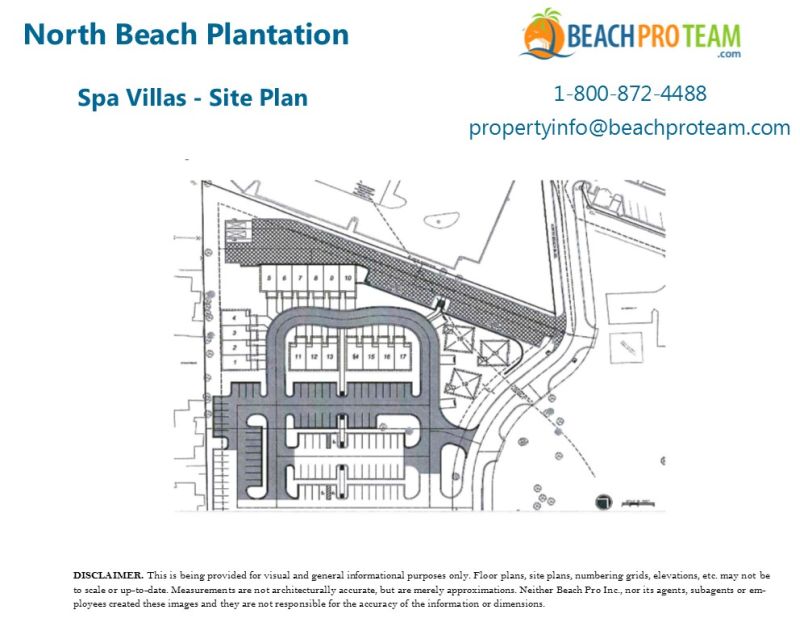 North Beach Plantation Villas Spa Villas - Site Plan